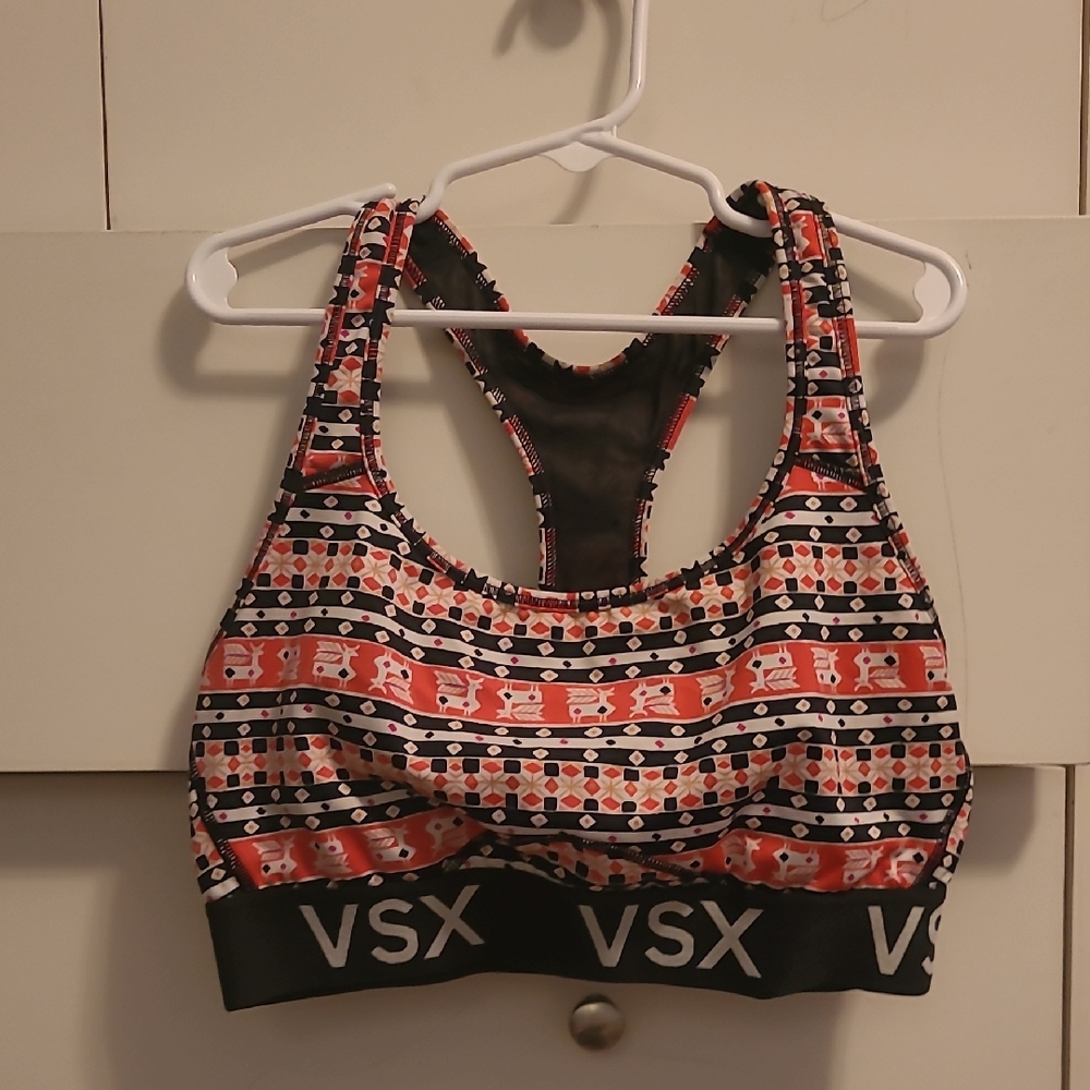 VSX Women's Geometric Sports Bra. Size Medium